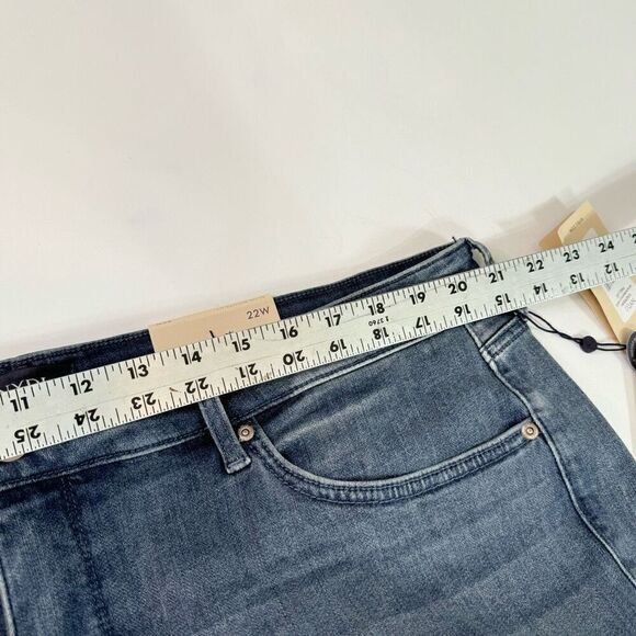 NYDJ Jeans Womens 22WBlue Stretch Zippered Pocketed Boot Cut Plus New - Picture 6 of 12